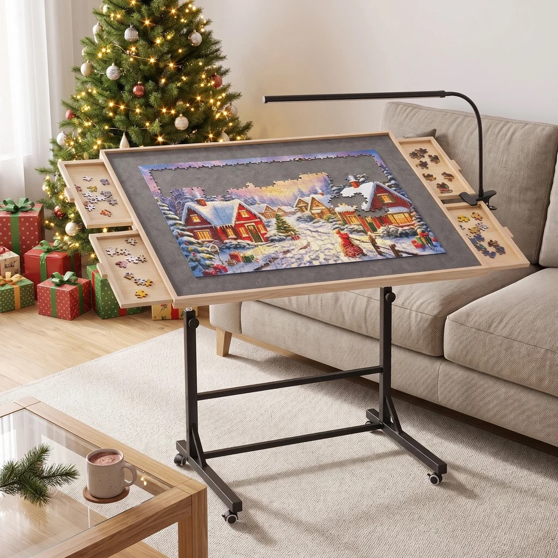 PuzzleNest™ - Rolling Puzzle Table